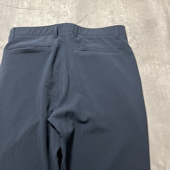 Rorie Whelan Pants Mens 34x30 Blue Solid Athleisure Stretch Performance Golf - Picture 9 of 10